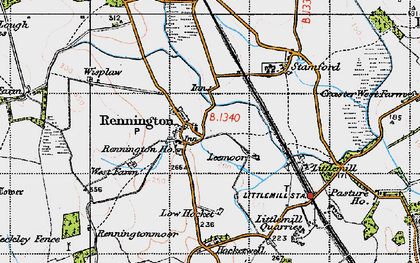 Old map of Stamford in 1947