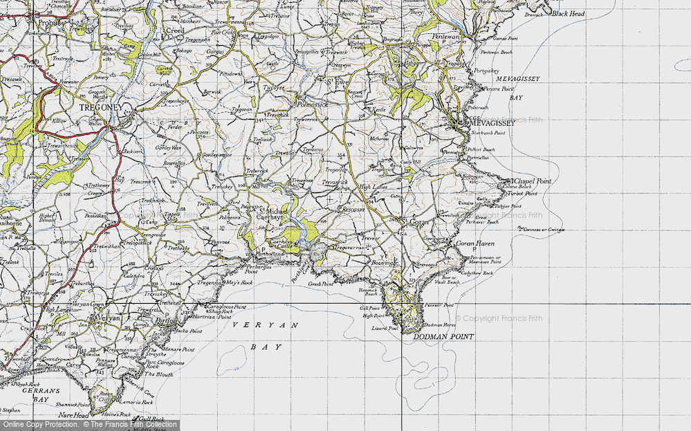Old Map of Rescassa, 1946 in 1946