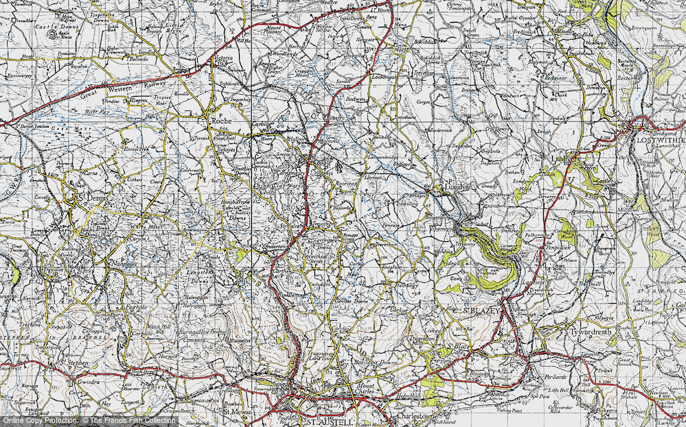 Old Map of Rescorla, 1946 in 1946
