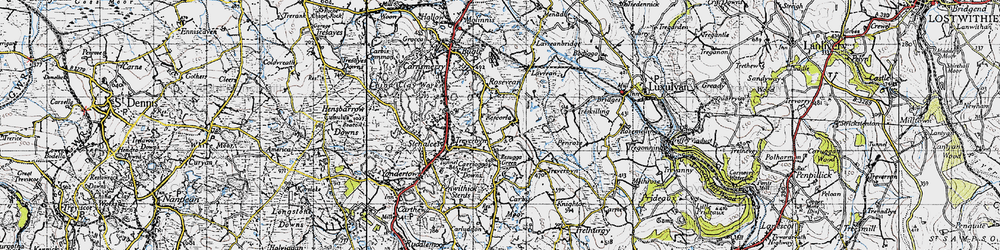 Old map of Rescorla in 1946