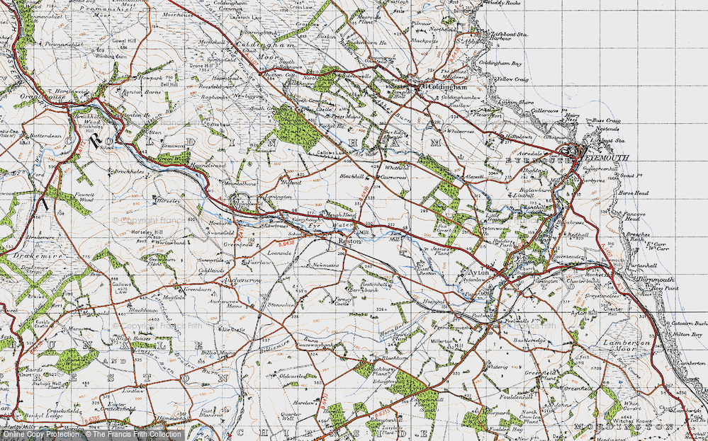 Old Map of Historic Map covering Berrybank in 1947