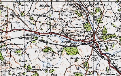 Old map of Brownspring Coppice in 1947