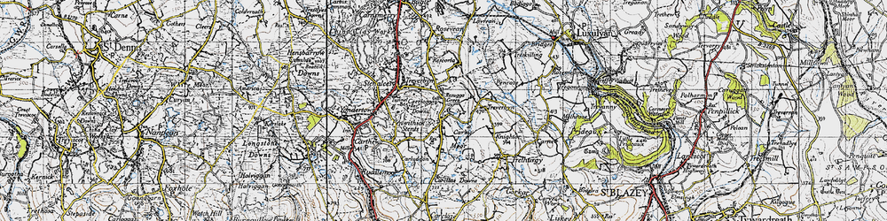 Old map of Resugga Green in 1946