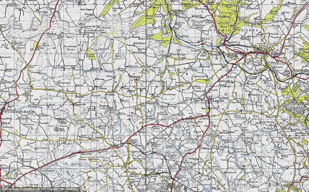 Old Map of Retire, 1946 in 1946