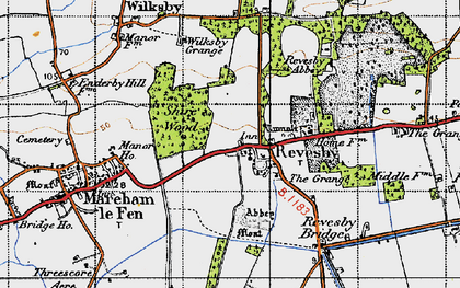 Old map of Revesby in 1946