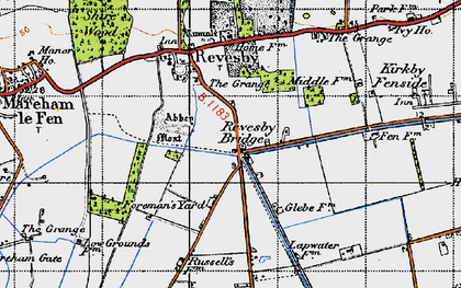Old map of Revesby Bridge in 1946