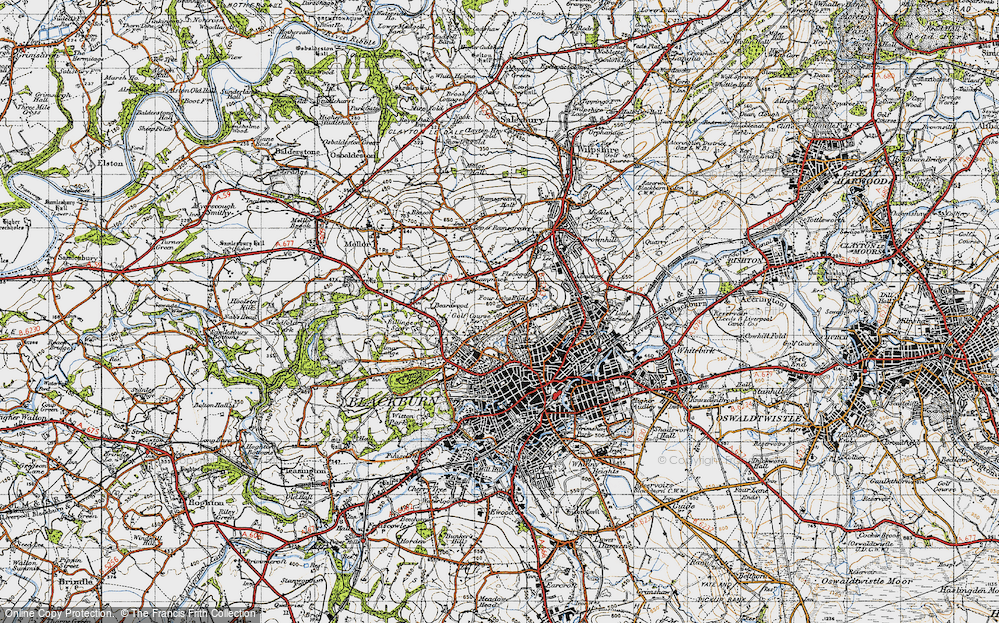 Old Map of Revidge, 1947 in 1947