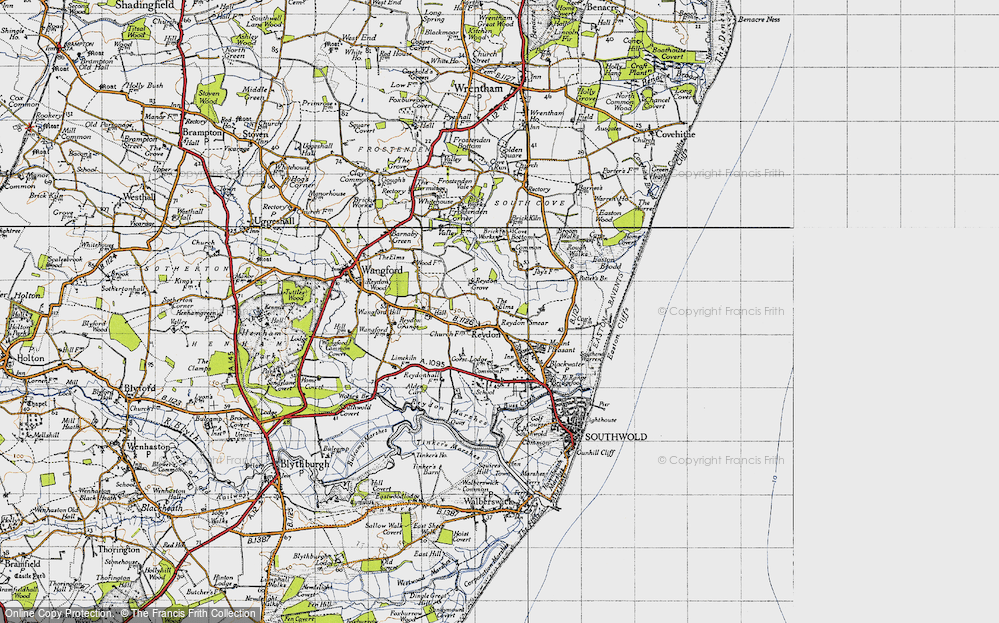 Old Map of Reydon Smear, 1946 in 1946