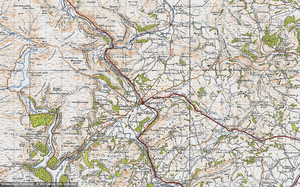 Old Map of Rhayader, 1947 in 1947
