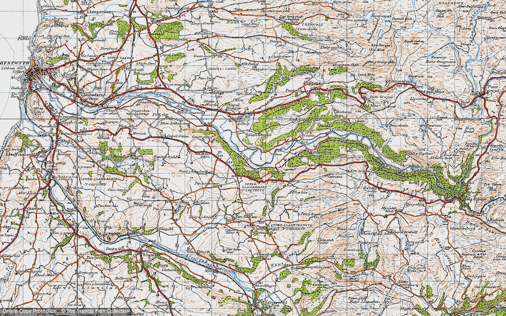 Old Map of Rheidol, 1947 in 1947