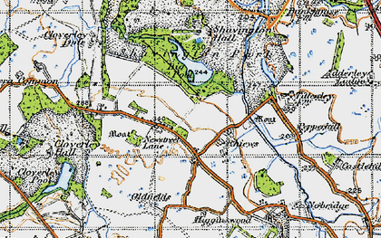Old map of Shavington Park in 1947