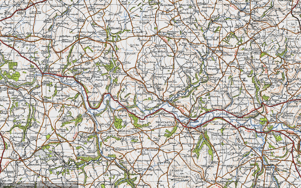 Old Map of Rhippinllwyd, 1947 in 1947