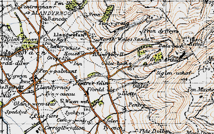 Old map of Rhiwbebyll in 1947