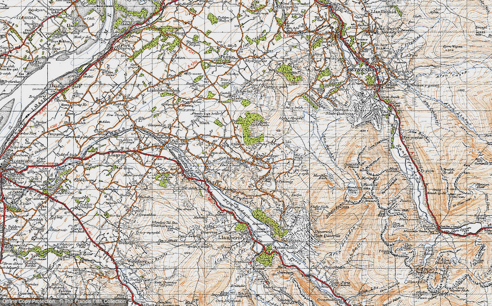 Old Map of Rhiwen, 1947 in 1947