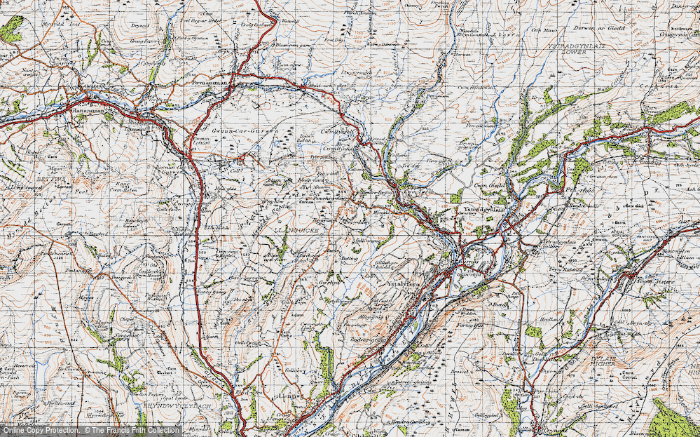 Old Map of Rhiwfawr, 1947 in 1947