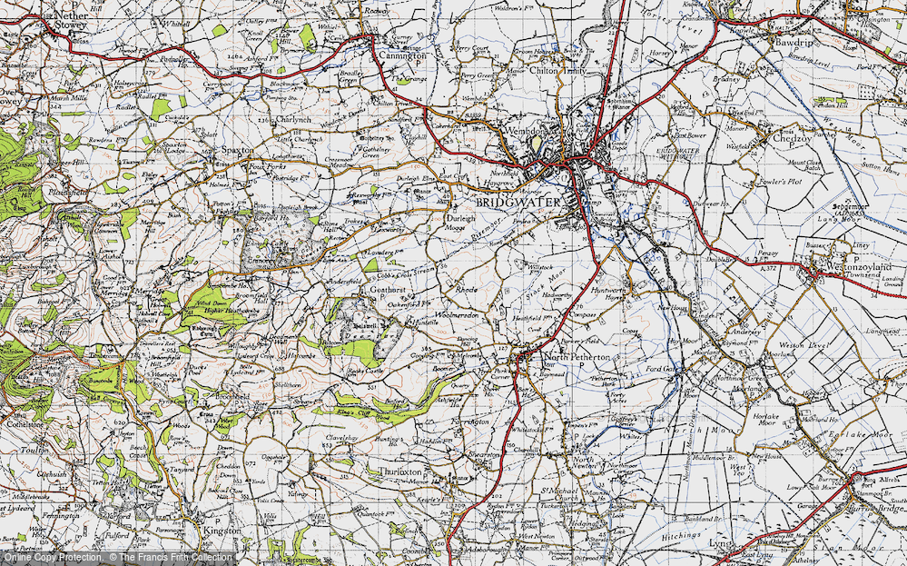 Old Map of Rhode, 1946 in 1946