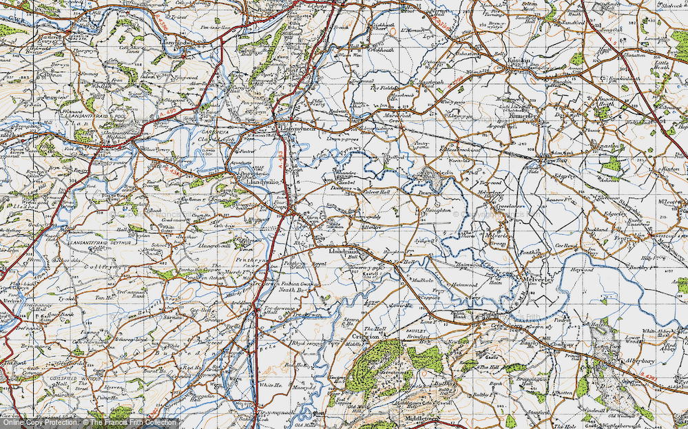 Old Map of Rhôs Common, 1947 in 1947