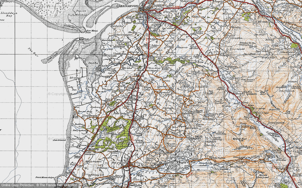 Old Map of Rhos Isaf, 1947 in 1947