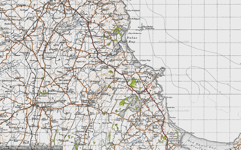 Old Map of Rhôs Lligwy, 1947 in 1947