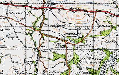 Old map of Rhos, The in 1946