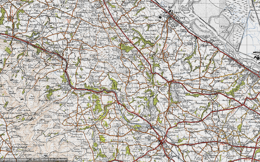Old Map of Rhosesmor, 1947 in 1947