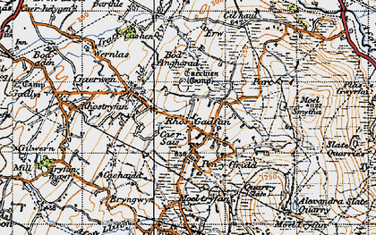 Old map of Rhosgadfan in 1947