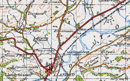 Old map of Rhosmaen in 1947