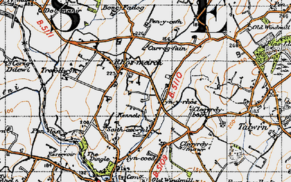 Old map of Dingle, The in 1947