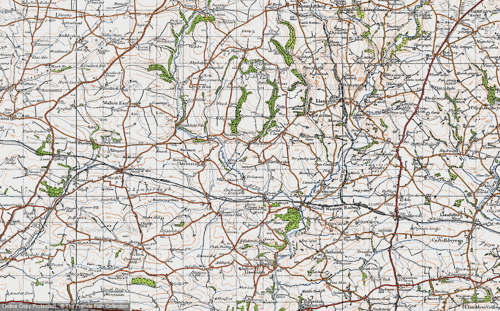 Old Map of Rhyd-y-Brown, 1946 in 1946