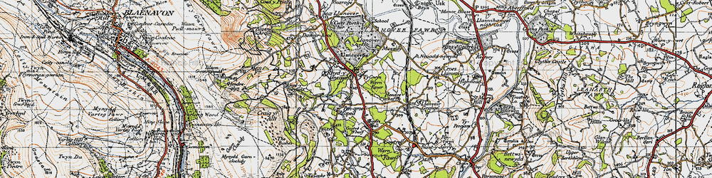 Old map of Rhyd-y-meirch in 1946