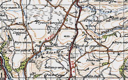 Old map of Brynceir in 1946