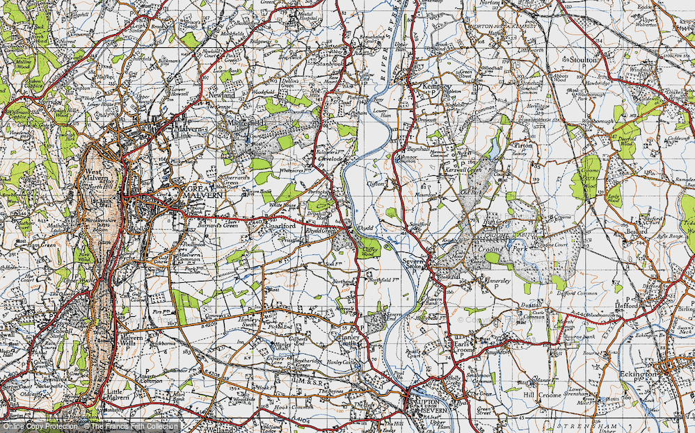 Old Map of Rhydd Green, 1947 in 1947