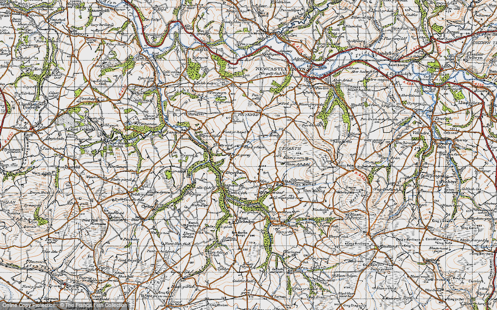 Historic Ordnance Survey Map of Rhydyfelin, 1947