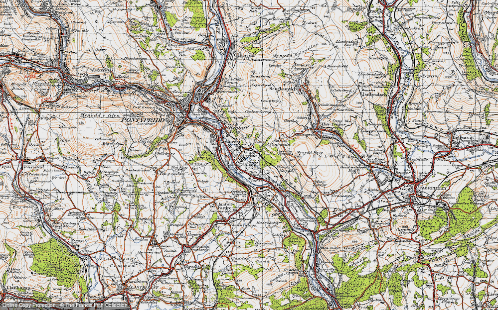 Old Map of Rhydyfelin, 1947 in 1947