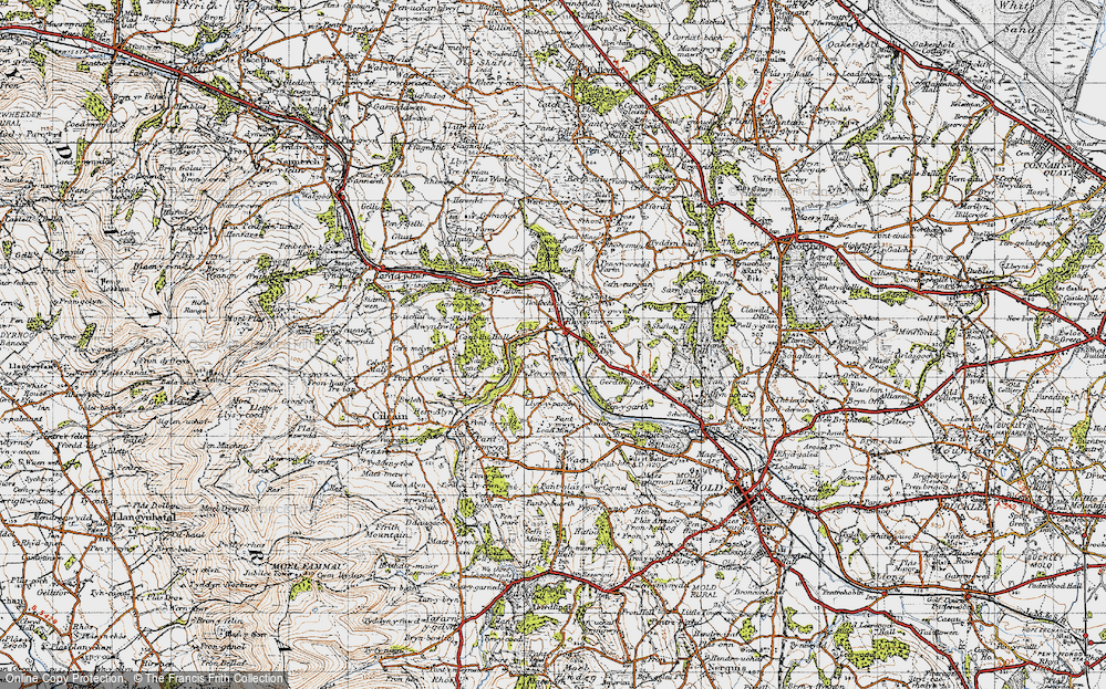 Old Map of Rhydymwyn, 1947 in 1947