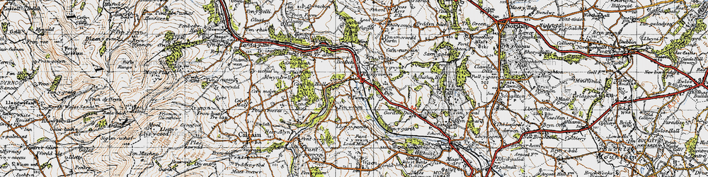 Old map of Rhydymwyn in 1947