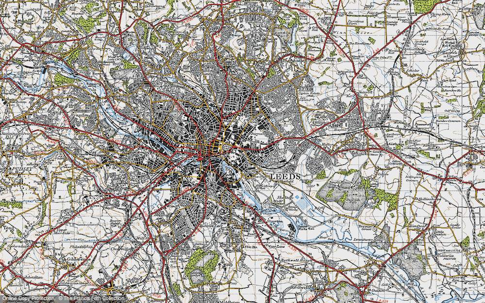 Old Map of Richmond Hill, 1947 in 1947