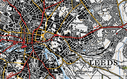 Old map of Richmond Hill in 1947