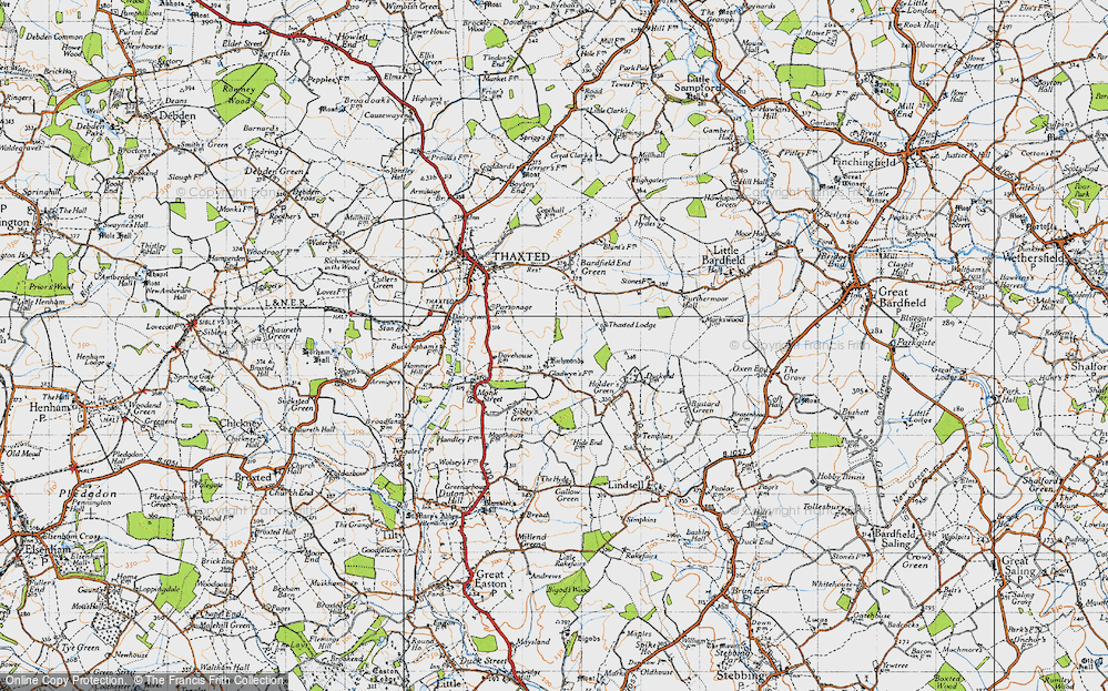 Old Map of Richmond's Green, 1946 in 1946