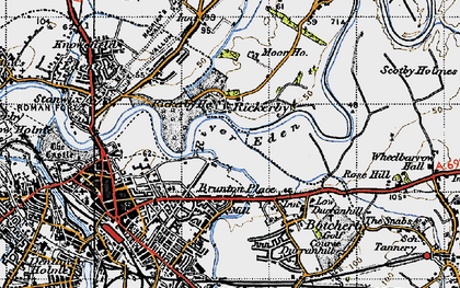 Old map of Rickerby in 1947