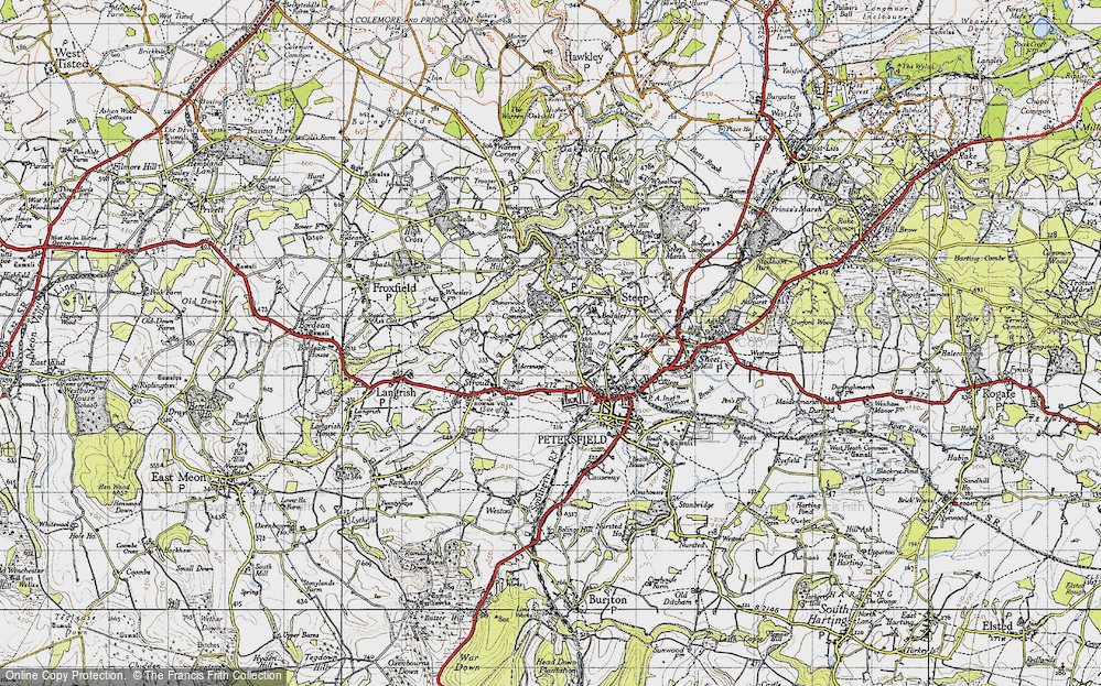 Old Map of Ridge Common, 1945 in 1945