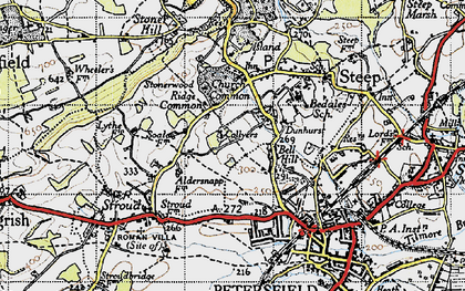Old map of Ridge Common in 1945