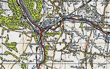 Old map of Ambergate in 1946