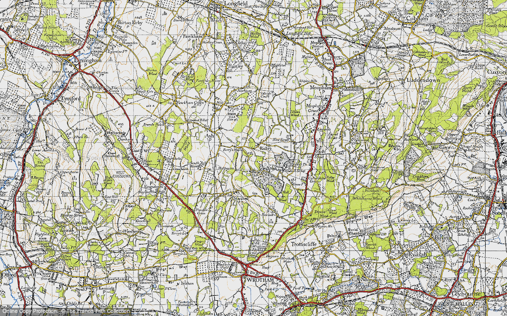 Old Map of Ridley, 1946 in 1946