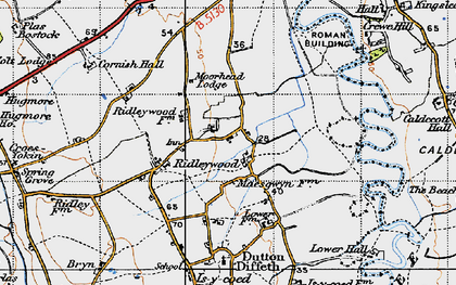 Old map of Ridleywood in 1947