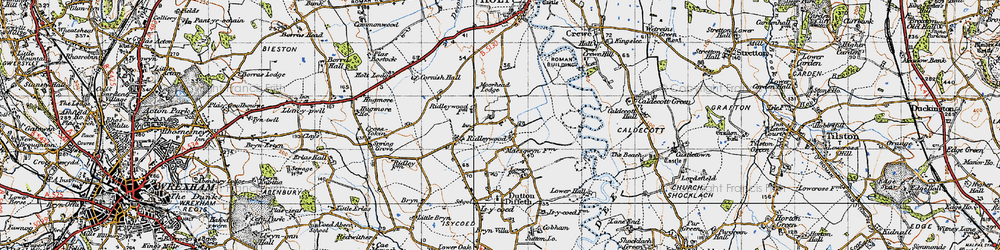 Old map of Ridleywood in 1947