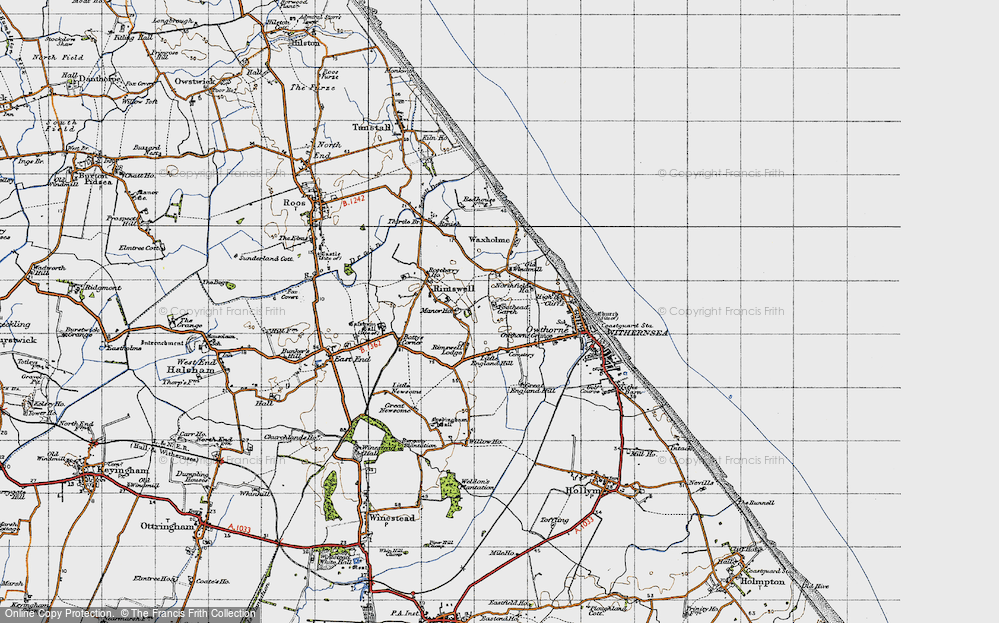 Old Map of Rimswell Valley, 1947 in 1947