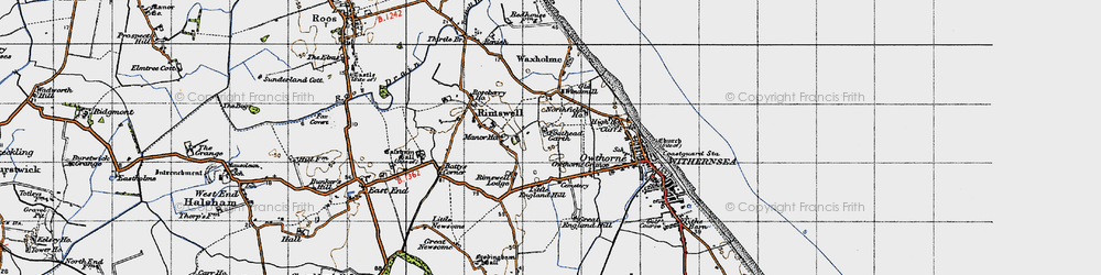 Old map of Rimswell Valley in 1947