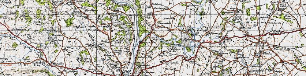 Old map of Rindleford in 1946