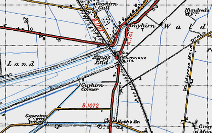 Old map of Ring's End in 1946